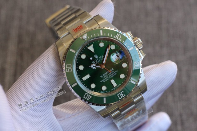 勞力士複刻手錶 Rolex最完美綠水鬼SUB-N廠V10升級版男士腕表  gjs1753